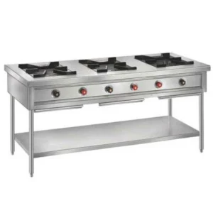Commercial Three Burner Cooking Range
